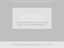 Tablet Screenshot of behrteam.com